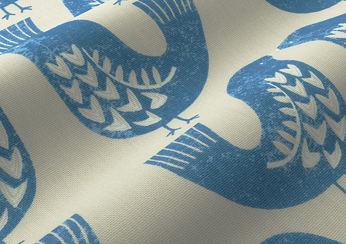 Scandi Birds, Capri - Roman Blind - Image 4